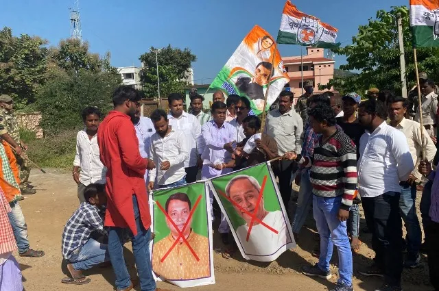 କୋମନା: କ୍ରାଇମବ୍ରାଞ୍ଚ ତଦନ୍ତ ଦାବିରେ ଯୁବ କଂଗ୍ରେସର ବିକ୍ଷୋଭ