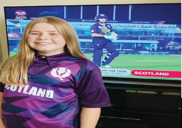 ସ୍କଟଲାଣ୍ଡ୍‌ର ଜର୍ସି ଡିଜାଇନ୍ କରିଛନ୍ତି ୧୨ ବର୍ଷୀୟା ରେବେକା