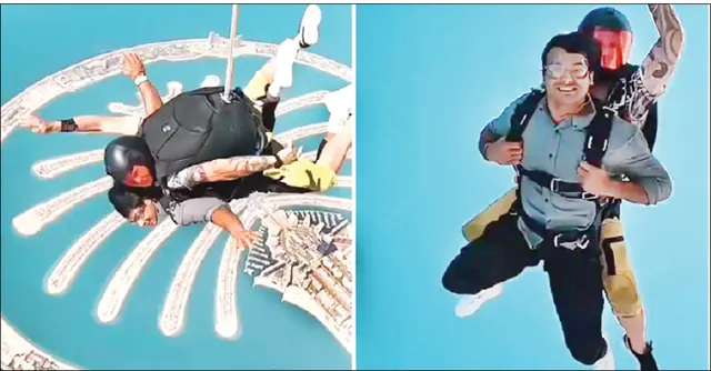 ସ୍କାଏ ଡାଇଭିଂର ମଜା ନେଲେ ନୀରଜ