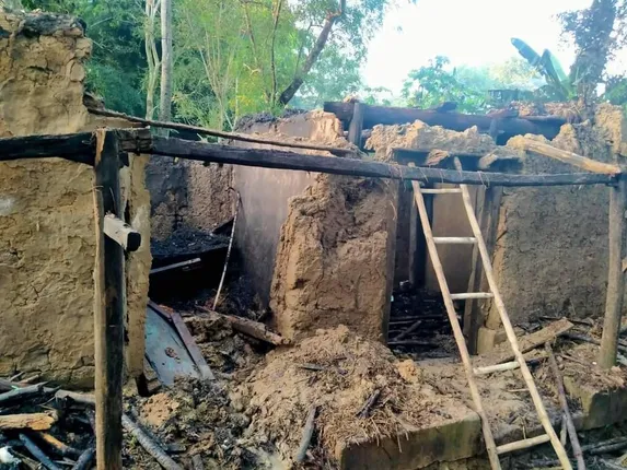 ଅଗ୍ନିକାଣ୍ଡରେ ଜଳିଗଲା ୫ ବଖରା ଘର, ଗୋରୁ-ଛେଳି ଜୀବନ୍ତ ଦଗ୍ଧ