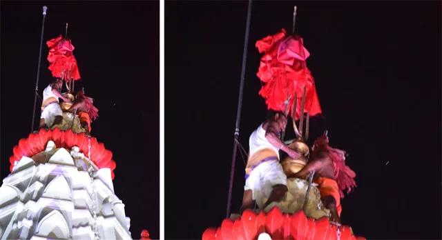 ସମଲେଶ୍ୱରୀ ମନ୍ଦିରରେ ନୂତନ ଧ୍ୱଜାରୋହଣ