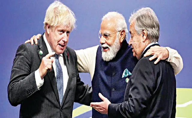 ସିଓପି୨୬ ସମ୍ମିଳନୀ: ପରିବେଶ ଅନୁକୂଳ ବିକାଶ ପାଇଁ ମୋଦୀଙ୍କ ଆହ୍ବାନ