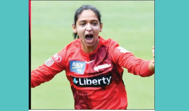 ପ୍ରଥମ ଭାରତୀୟ ଭାବେ ହର୍‌ମନ୍‌ପ୍ରୀତ୍‌ ଡବ୍ଲୁବିବିଏଲ୍‌ର ଶ୍ରେଷ୍ଠ ଖେଳାଳି