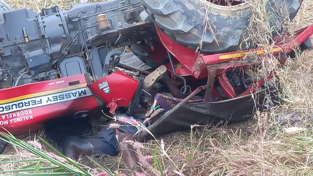 ଟ୍ରାକ୍ଟର ଓଲଟି ଶ୍ରମିକ ଦମ୍ପତି ମୃତ