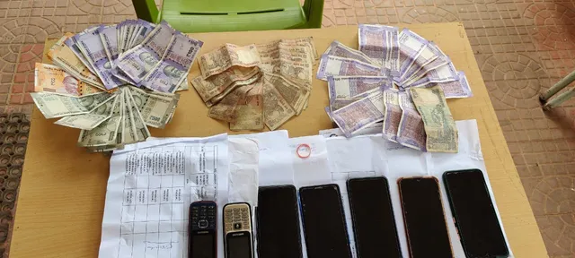 ଜୁଆ ଆଡ୍ଡା ଉପରେ ଚଢଉ, ୭ ଗିରଫ