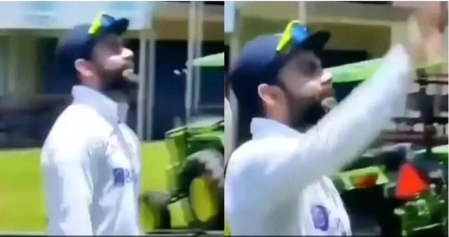 ବିଜୟ ପରେ ଗ୍ୟାଲେରିରେ ଝିଅକୁ ଦେଖି ନିଜର ଖୁସି ବ୍ୟକ୍ତ କଲେ ବିରାଟ