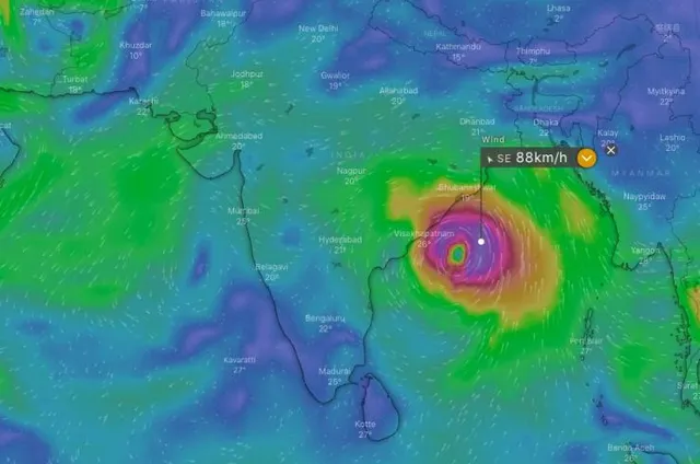 ଡିସେମ୍ବର ୪ ତାରିଖ ସକାଳେ ଉତ୍ତର ଆନ୍ଧ୍ର ପ୍ରଦେଶ ଏବଂ ଓଡ଼ିଶା ଉପକୂଳ ନିକଟରେ ପହଞ୍ଚିପାରେ ସାମୁଦ୍ରିକ ବାତ୍ୟା ‘ଜୋୱାଦ୍‌’