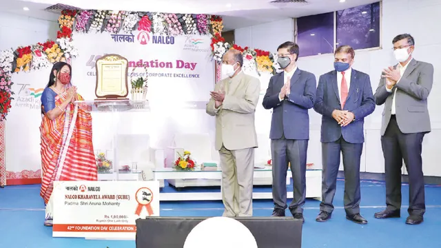 ନାଲ୍‌କୋର ୪୨ତମ ପ୍ରତିଷ୍ଠା ଦିବସ: ନାଲ୍‌କୋ କାଳିଦାସ ଓ ଖାରବେଳ ସମ୍ମାନ ପ୍ରଦାନ