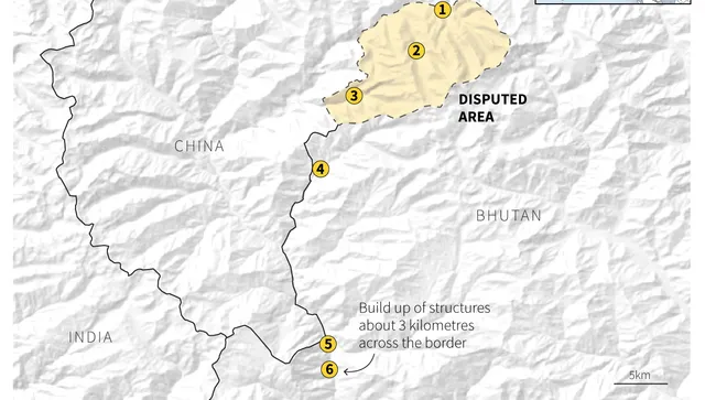 ଭୁଟାନ ସୀମାରେ ଚୀନ୍‌ର ନୂଆ ନିର୍ମାଣ