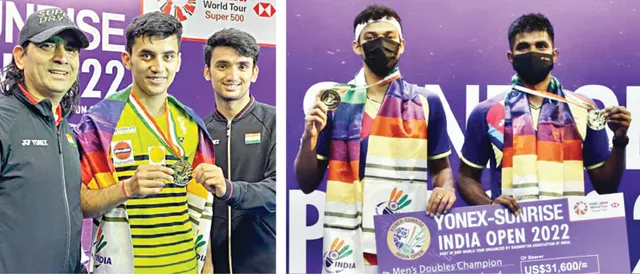 ଇଣ୍ଡିଆନ୍‌ ଓପନ୍‌ରେ ବିଶ୍ବବିଜେତାଙ୍କୁ ହରାଇଲେ ଲକ୍ଷ୍ୟ: ପ୍ରଥମ ଥର ଟ୍ରଫି ଜିତିଲେ ଲକ୍ଷ୍ୟ ଓ ସାତ୍ତ୍ବିକ-ଚିରାଗ