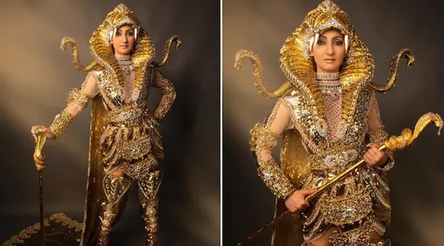 ମିସେସ୍ ଓ୍ୱାର୍ଲଡ୍ ପ୍ରତିଯୋଗିତାରେ ମିସେସ୍ ଇଣ୍ଡିଆଙ୍କ ଶ୍ରେଷ୍ଠ ଜାତୀୟ ପରିଧାନ