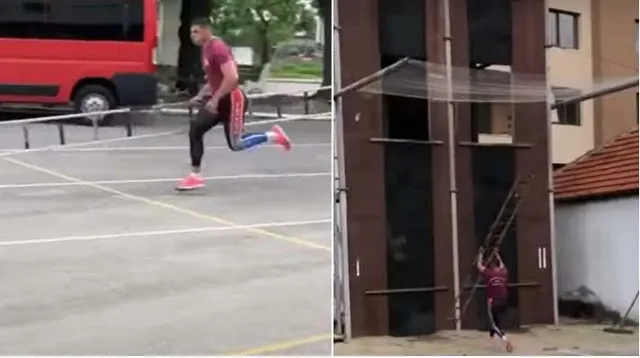 ସ୍ପାଇଡର୍-ମ୍ୟାନ୍ ଭଳି ୧୫ ସେକେଣ୍ଡରେ ତିନିମହଲା କୋଠାକୁ ଚଢ଼ି ଗଲେ ଏହି ବ୍ୟକ୍ତି