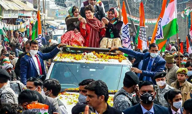 ଲକ୍ଷ୍ନୌରେ ପ୍ରିୟଙ୍କାଙ୍କ ‘ରୋଡ୍‌ସୋ’