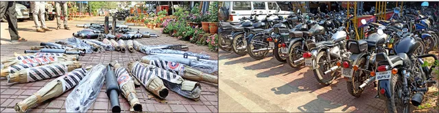 ବିକଟାଳ ଶବ୍ଦ କରୁଥିବା ୧୪୭ ସାଇଲେନ୍ସର୍‌ ଜବତ; ୩ ଦିନରେ ଜବତ ହେଲାଣି ୫୩ ବୁଲେଟ୍‌