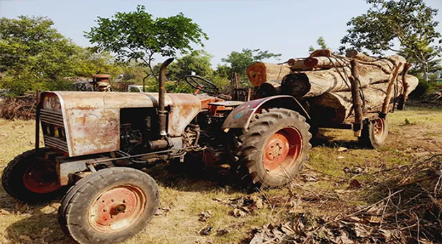 କାଶିପାଲି ଛକ ନିକଟରେ କାଠ ଗଣ୍ଡି ବୋଝେଇ ଟ୍ରାକ୍ଟର ଜବତ: ଜଣେ ଗିରଫ