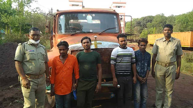 ଝାଡ଼ଖଣ୍ଡରୁ ଚୋରି ଡମ୍ପର ଉଦ୍ଧାର, ୪ ଗିରଫ