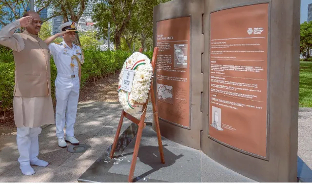 ସିଙ୍ଗାପୁରରେ ନେତାଜୀଙ୍କ ସ୍ମାରକରେ ଶ୍ରଦ୍ଧାଞ୍ଜଳି