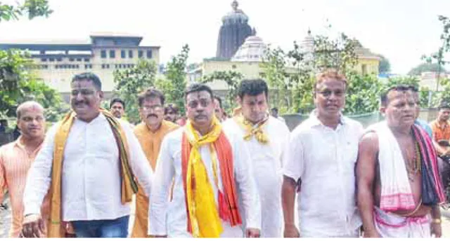 ଶ୍ରୀମନ୍ଦିର ପରିକ୍ରମା ପ୍ରକଳ୍ପ କାମ ଦେଖିଲେ ବିଜେପି ନେତା