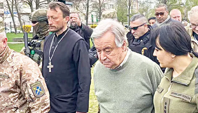 କିବ୍‌ ଗସ୍ତରେ ଜାତିସଂଘ ମୁଖ୍ୟ: କିବ୍‌କୁ ସାମରିକ ସହଯୋଗ ପାଇଁ ନା‌ଟୋର ଘୋଷଣା, ଯୁଦ୍ଧ ବର୍ଷ ବର୍ଷ ଧରି ଚାଲିପାରେ