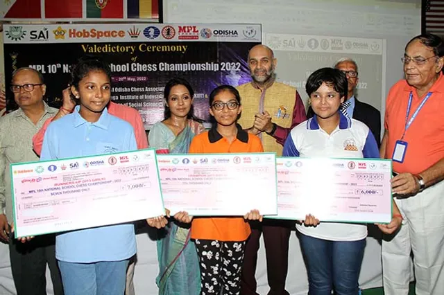 ଜାତୀୟ ସ୍କୁଲ୍‌ ଚେସ୍‌ ଉଦ୍‌ଯାପିତ: ସନ୍ଦୀପା, ସତ୍ୟମଙ୍କୁ କାଂସ୍ୟ