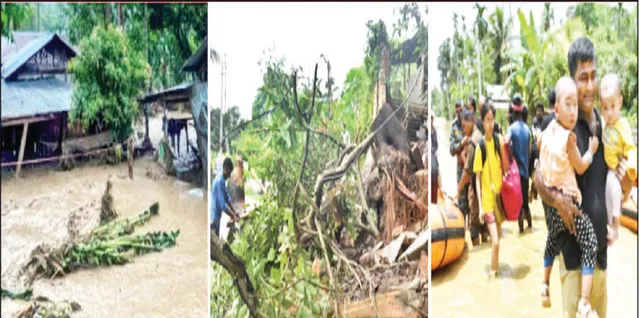 ଆସାମ ବନ୍ୟାରେ ୭ ଲକ୍ଷ ପ୍ରଭାବିତ: ବଜ୍ରପାତ ନେଲା ୩୩ ଜୀବନ, ମୃତ୍ୟୁ ସଂଖ୍ୟା ୧୪କୁ ବୃଦ୍ଧି