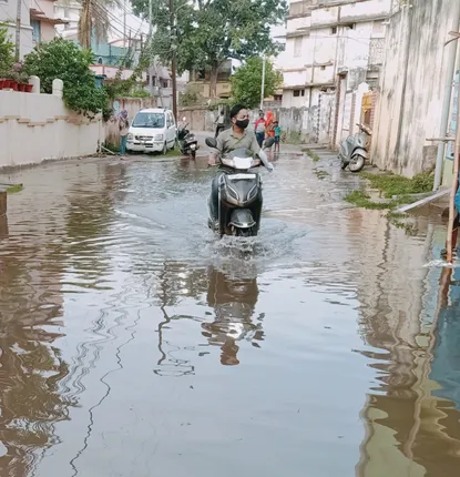 ଅସରାଏ ବର୍ଷା ପରେ ସହର ଅବସ୍ଥା ବେ‌ହାଲ୍‌