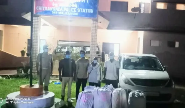 ୨୫୩ କିଲୋ ଗ‌ଞ୍ଜେଇ ଜବତ, ୪ ଗିରଫ