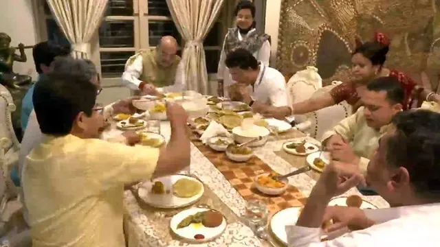 କୋଲ୍‌କାତାସ୍ଥିତ ସୌରଭ ଗାଙ୍ଗୁଲୀଙ୍କ ଘରେ ରାତ୍ରି ଭୋଜନ କଲେ ଅମିତ ଶାହ