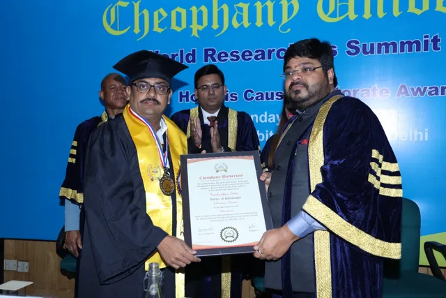 ଶିକ୍ଷାକ୍ଷେତ୍ରରେ ଓଫାନି ପକ୍ଷରୁ ମହାମାୟା ଗ୍ରୁପର ଟଙ୍କଧର ସାହୁଙ୍କୁ ଡକ୍ଟରେଟ୍ ପ୍ରଦାନ