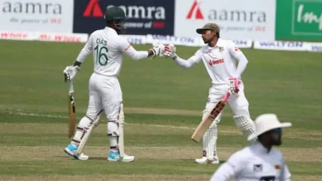 ଦ୍ବିତୀୟ ଟେଷ୍ଟ୍‌: ମୁସ୍‌ଫିକର-ଲିଟନ୍‌ଙ୍କ ଦ୍ବିଶତକୀୟ ଭାଗୀଦାରି ବାଂଲାଦେଶ ୩୬୫; ଶ୍ରୀଲଙ୍କା୧୪୩/୨