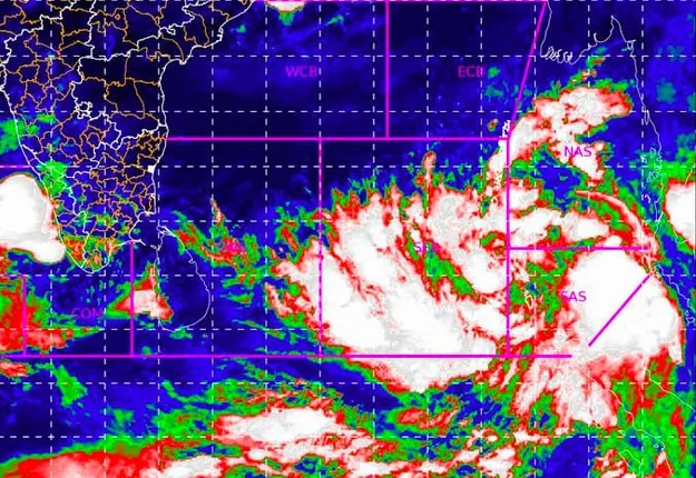 ଲଘୁଚାପ ପାଲଟିଲା ଦକ୍ଷିଣ ଆଣ୍ଡାମାନ ସାଗର ଉପରେ ସଂଘଠିତ ଘୂର୍ଣ୍ଣିବଳୟ