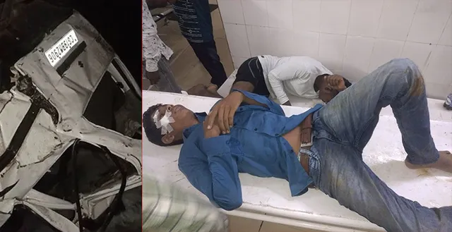 ୫୦ ଫୁଟ ବ୍ରିଜ ତଳକୁ କାର ଖସି ୭ ଆହତ