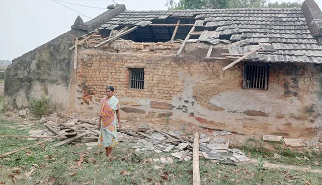 ହାତୀ ଆକ୍ରମଣରେ ଘର ଭାଙ୍ଗିଲା