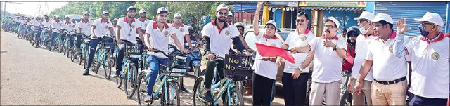 ‘ମୃତ୍ତିକା ବଞ୍ଚାଅ’ ସଚେତନତା ସାଇକେଲ ରାଲି