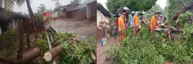 କାଳ ବୈଶାଖୀରେ ଗଛ ପଡ଼ି ରାସ୍ତା ଅବରୋଧ