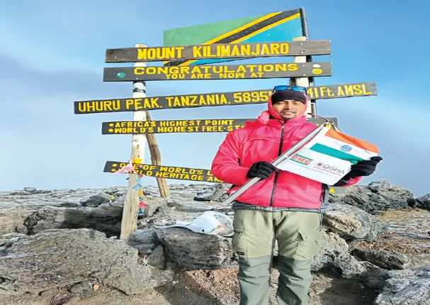 କିଲିମାଞ୍ଜାରୋ ଚଢ଼ିଲେ ଚିନ୍ମୟ ମହାରଣା