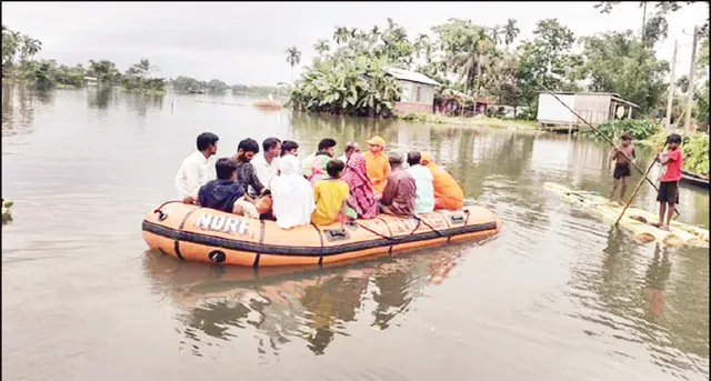 ଉତ୍ତର ପୂର୍ବରେ ବନ୍ୟା ପରିସ୍ଥିତି ଗମ୍ଭୀର: ଆସାମରେ ୧୧ ଲକ୍ଷ ଲୋକ ପ୍ରଭାବିତ, ୫୫ ମୃତ