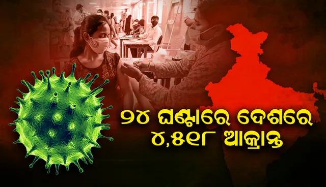 ୨୪ ଘଣ୍ଟାରେ ଦେଶରେ ୪,୫୧୮ ଜଣ କୋଭିଡ୍‌-୧୯ ଆକ୍ରାନ୍ତ; ୯ଜଣ ମୃତ