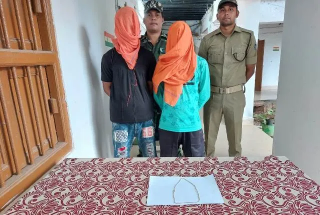 ଛିନତାଇ ମାମଲାରେ ଦୁଇ ଗିରଫ, ସୁନା ଚେନ ଜବତ