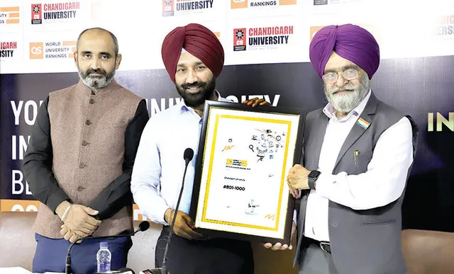 କ୍ୟୁଏସ୍ ୱାର୍ଲଡ୍‌ ରାଙ୍କିଙ୍ଗ୍‌ରେ ଚଣ୍ଡିଗଡ଼ ବିଶ୍ବବିଦ୍ୟାଳୟ