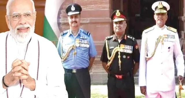 ୩ ସେନା ମୁଖ୍ୟଙ୍କ ସହ କଥା ହେଲେ ‌ମୋଦୀ