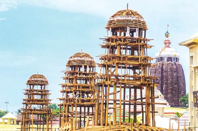 ରଥଖଳା ହାଲଚାଲ: ତିନି ରଥରେ ଲାଗିଲା ଋଷିପଟା