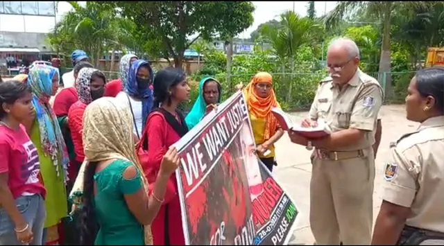 ଖୁସ୍‌ବୁ ହତ୍ୟା ମାମଲା: ନ୍ୟାୟ ଦାବିରେ ଥାନା ଆଗରେ ବିକ୍ଷୋଭ