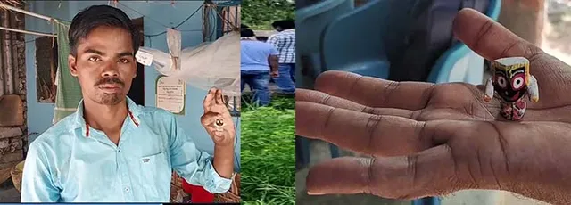 ଏକ ଇଞ୍ଚର ଜଗନ୍ନାଥ ମୂର୍ତ୍ତି ତିଆରି କରି ଚର୍ଚ୍ଚାରେ କମିରାର ବିଜୟ