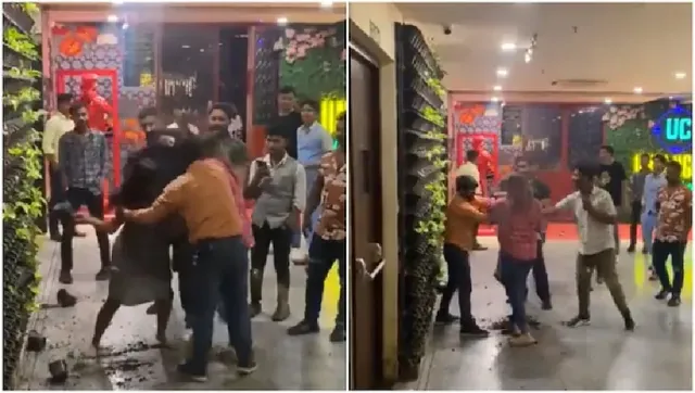 ପବ୍‌ ସାମ୍ନାରେ ଜଣେ ବ୍ୟକ୍ତିଙ୍କୁ ପିଟିଲେ ୨ ଜଣ ମହିଳା, ଭାଇରାଲ୍‌ ହେଲା ଭିଡିଓ