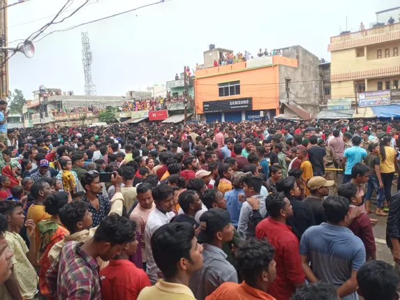 ବାରିପଦା ରଥଯାତ୍ରାରେ ଶ୍ରଦ୍ଧାଳୁଙ୍କ ଭିଡ଼।