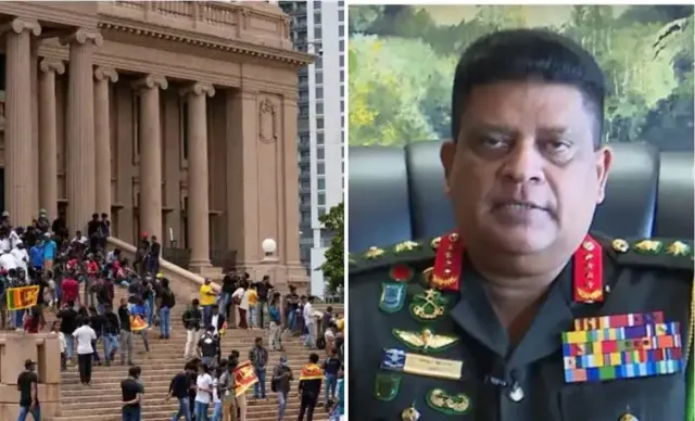 ଶାନ୍ତି ରକ୍ଷା କରିବାକୁ ବିକ୍ଷୋଭକାରୀଙ୍କୁ ଅପିଲ କଲେ ଶ୍ରୀଲଙ୍କା ସେନା ମୁଖ୍ୟ