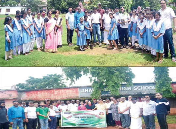 ‘ସମ୍ବାଦ’ ସାହିତ୍ୟଘର ବୃକ୍ଷରୋପଣ ଅଭିଯାନ: ଝାରପଡ଼ା ହାଇସ୍କୁଲରେ ଲାଗିଲା ଶହେ ଗଛ