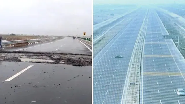 ସାମାନ୍ୟ ବର୍ଷାରେ ଦବିଗଲା ବୁନ୍ଦେଲଖଣ୍ଡ ଏକ୍ସେପ୍ରେସ ୱେ, ୫ଦିନ ପୂର୍ବରୁ ଉଦଘାଟନ କରିଥିଲେ ପ୍ରଧାନମନ୍ତ୍ରୀ