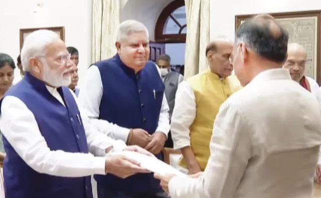 ଉପରାଷ୍ଟ୍ରପତି ନିର୍ବାଚନ: ପ୍ରାର୍ଥିପତ୍ର ଦାଖଲ କଲେ ଜଗଦୀପ ଧନଖଡ଼